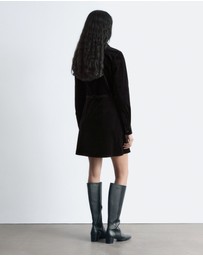 & Other Stories - Belted Velvet Mini Dress