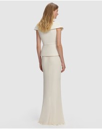 Self Portrait - Boucle Maxi Dress