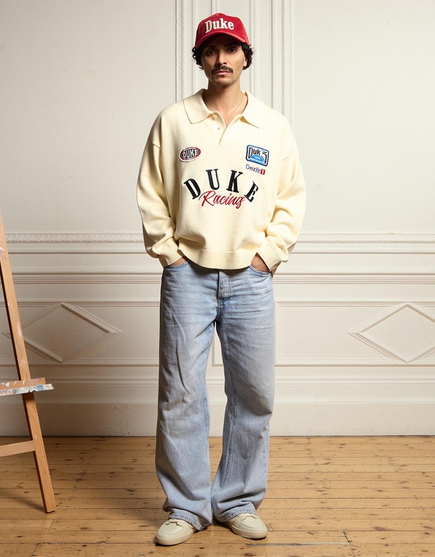 Duke + Dexter - DR4 Off White Racing Polo