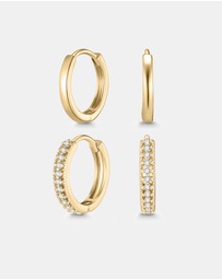 Mestige - Imogen Petite Hoops - 18K Gold Plated
