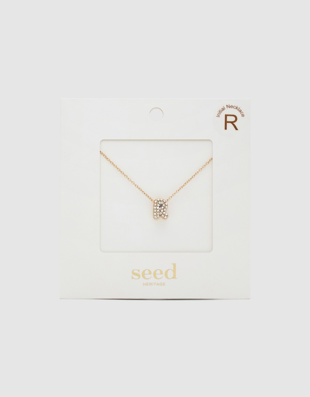 Seed Heritage - Initial Jewel Bubble Necklace