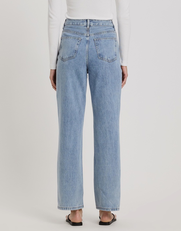 Atmos&Here - Mary Mid Rise Straight Leg Jeans