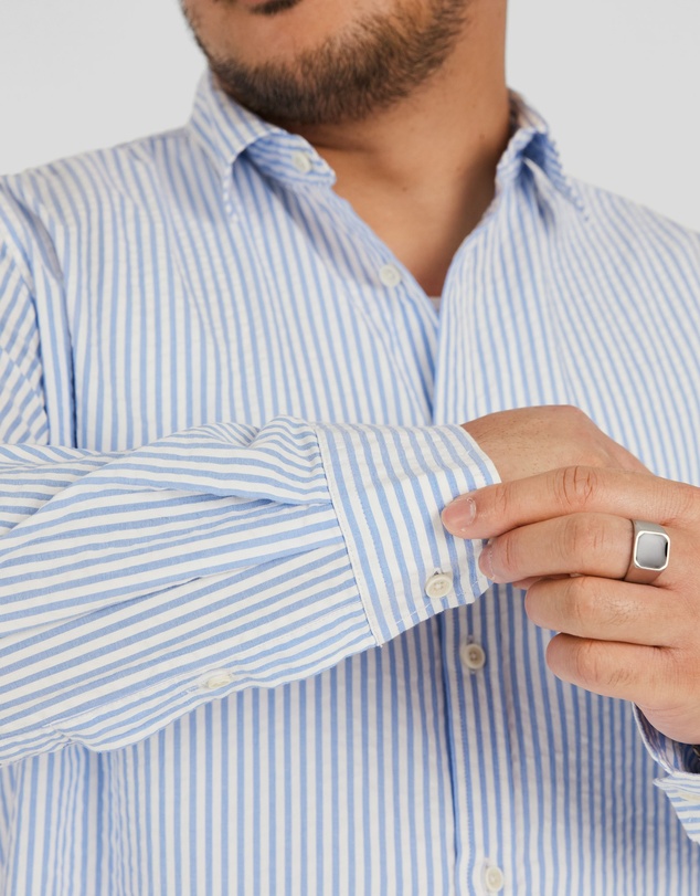 Johnny Bigg - Seersucker Relax Fit Shirt