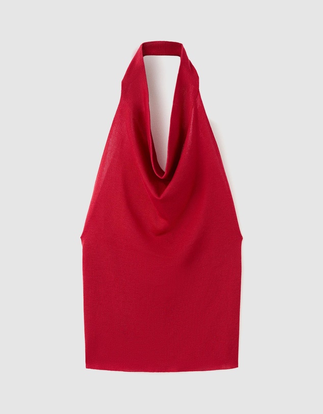 M.N.G - Halter-Neck Lyocell Top