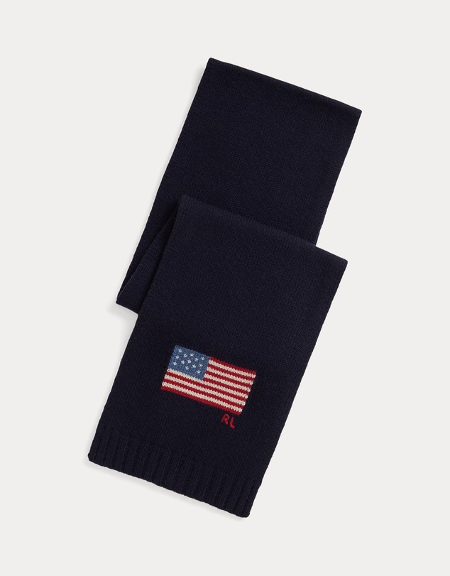 Polo Ralph Lauren - Flag Knit Wool-Blend Scarf