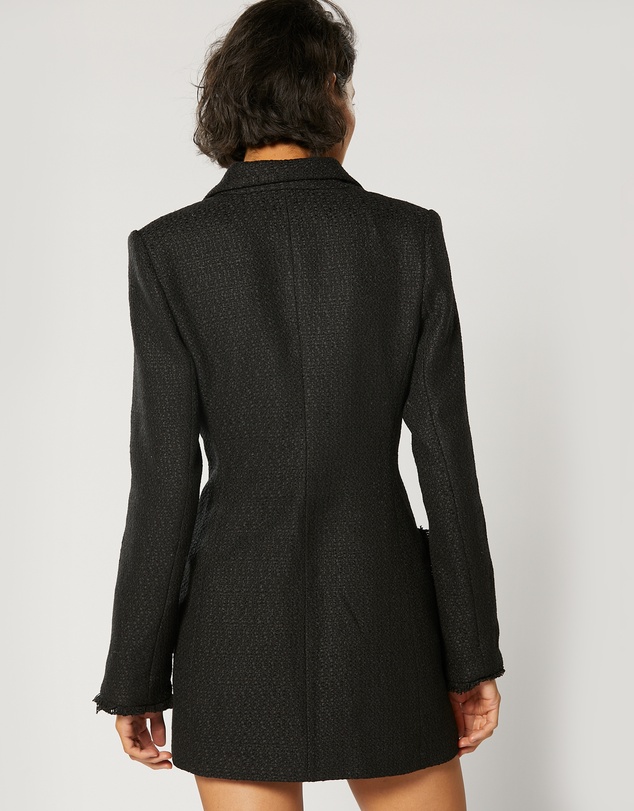 Winona - Ophir Trimmed Blazer Dress Black