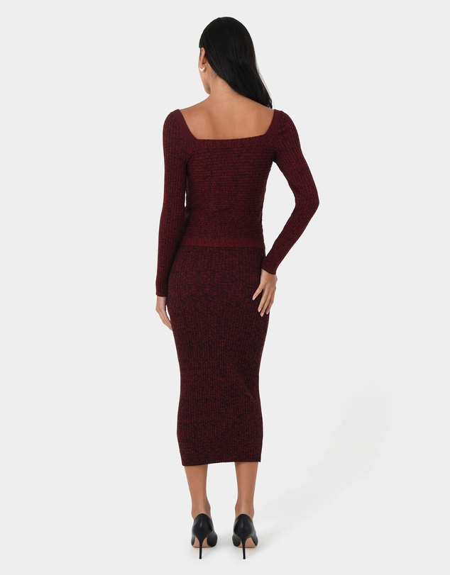 Forcast - Cienna Cross Over Knit Top