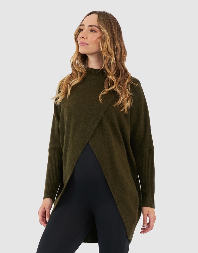Ripe Maternity - Hallie Cross Over Knit