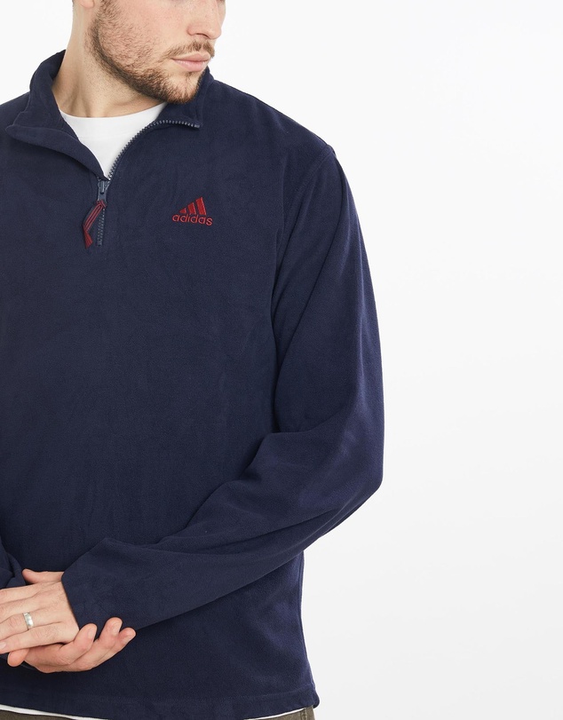 Vintage by The Real Deal - Pre Loved - Vintage 90s Adidas Quarter Zip Fleece Sweatshirt