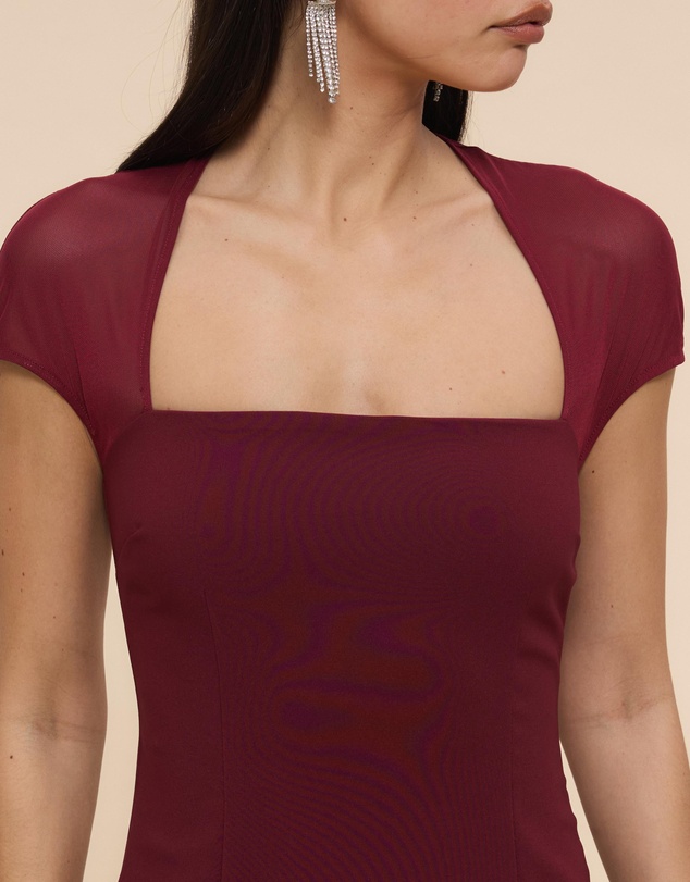 CHANCERY - Florence Mesh Detail Maxi Dress