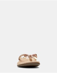 Vionic - Bella Toe Post Sandal - Chevron Dusty Pink