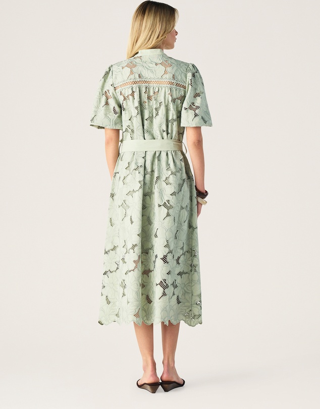 MOS The Label - Whisper Embroidery Shirt Dress