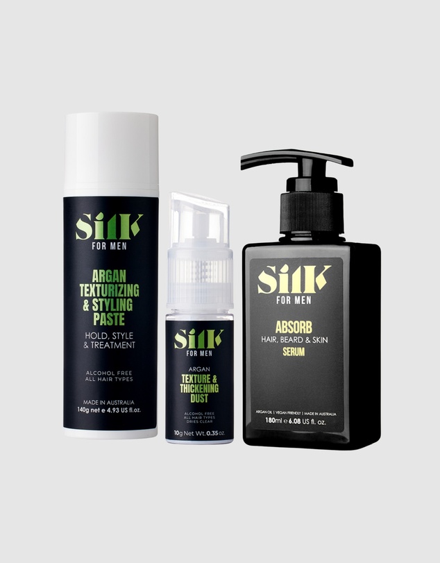 Silk Oil of Morocco - Head-to-Beard Styling Set