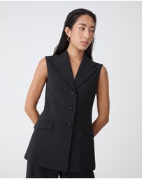 Forcast - Nikki Long Collared Vest