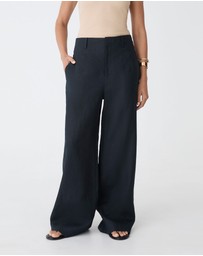 Forcast - Ivy Linen Wide Leg Pants
