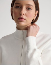 Oxford - Victoria Crop Zip Neck Knit