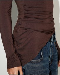Dazie - Lily One Shoulder Asymmetrical Top