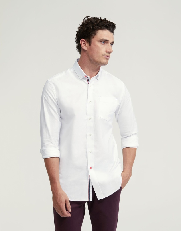 Oxford - Stratton Oxford Weave Cotton Shirt