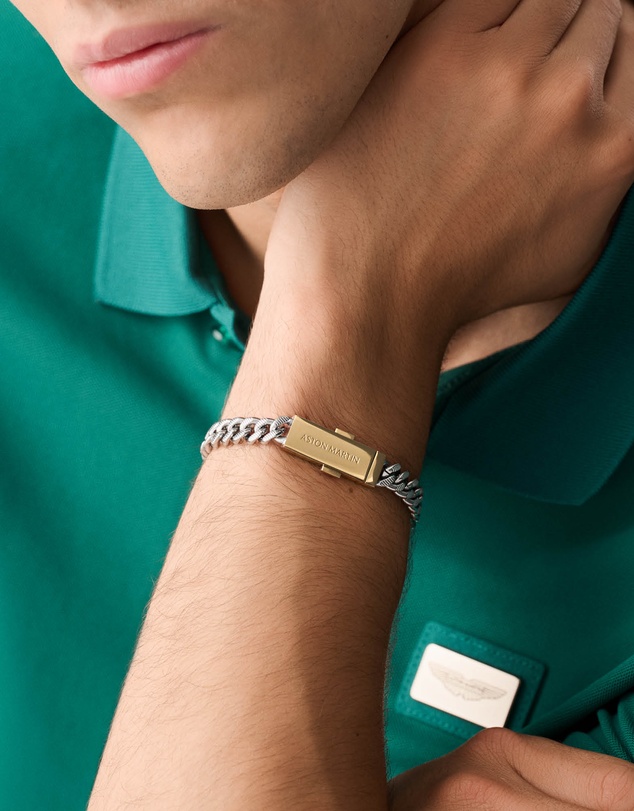 Aston Martin - UCD Rhodium & Yellow Gold-Tone Chain Bracelet