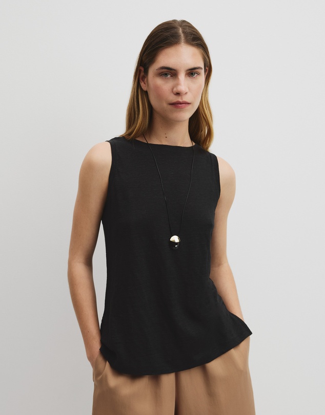 Country Road - Linen Boat Neck Tank
