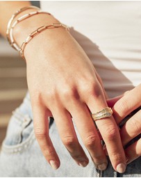 Arms Of Eve - Anya Gold and White Ring