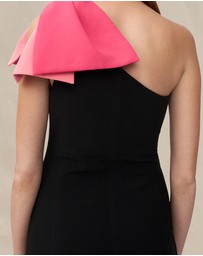 BY JOHNNY. - Black Tie Down Maxi Dress - ICONIC EXCLUSIVE