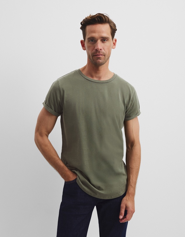 Country Road - Australian Cotton Longline Garment Dye T-shirt