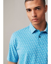NEXT - 100% Cotton Print Polo Shirt