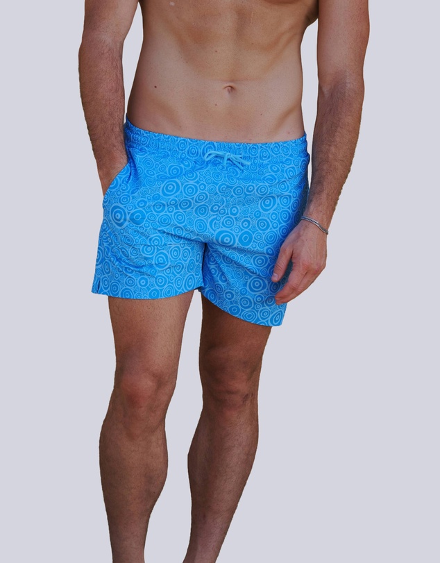 Gali Swimwear - Para-Kiira Baaka Cyan Swim Short