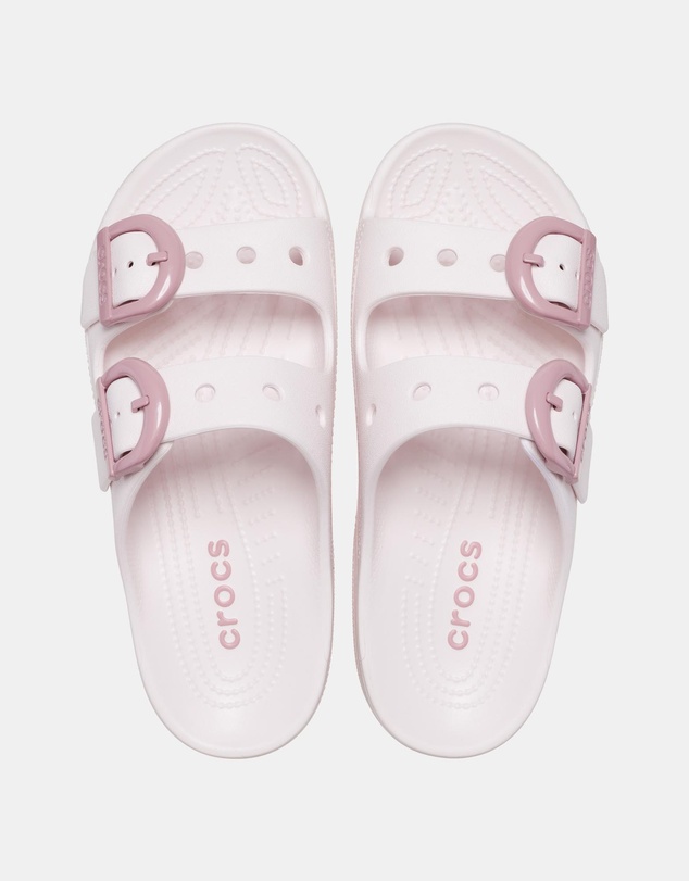 Crocs - Saturday Enamel Buckle Sandals - Women's