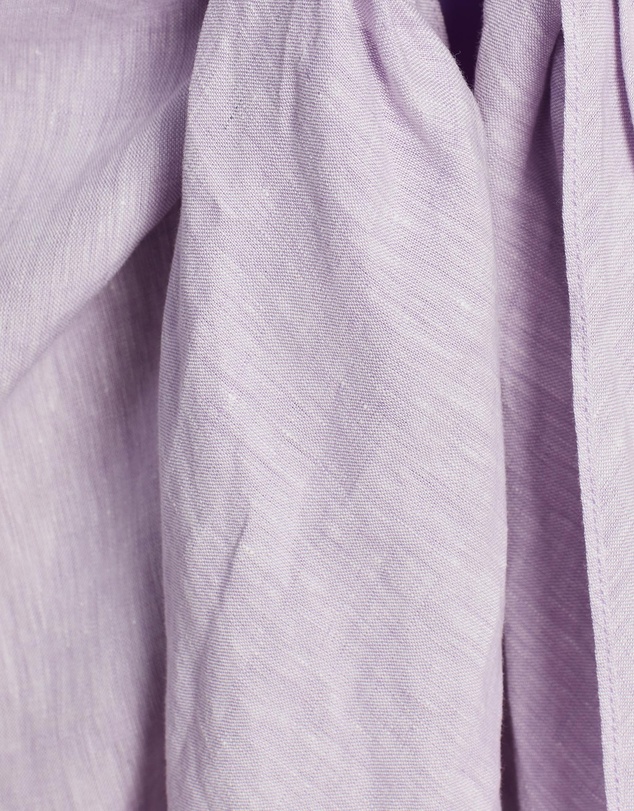 BONDI BORN - Organic Linen Tie Front Draped Skirt