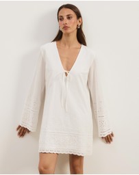 Atmos&Here - Alani Broderie LS Mini Dress