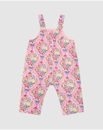 Fleur Harris - 'Bunnies & Bows' Gracious Overall in Pink