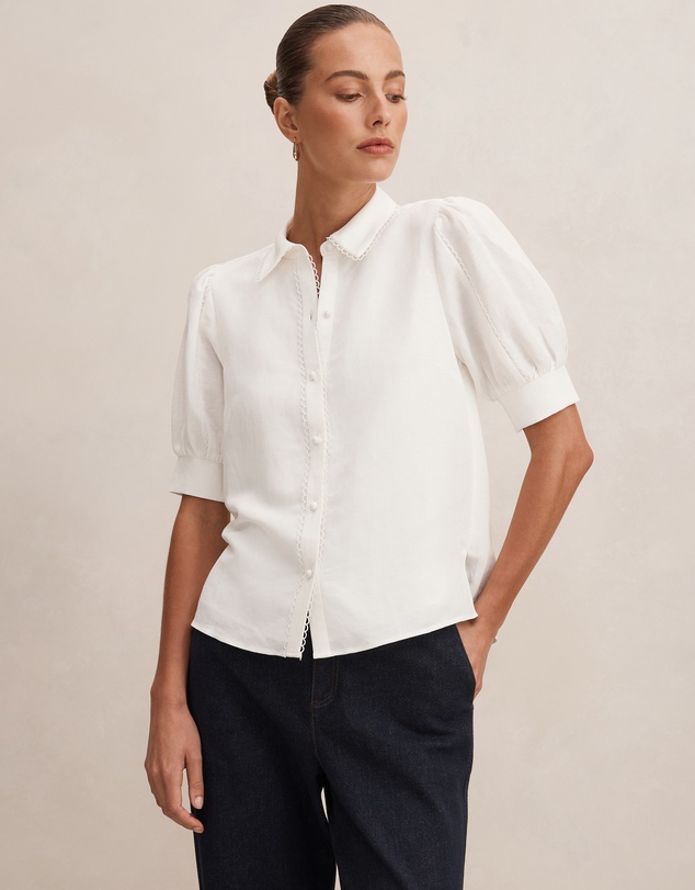 Forever New - Finley Trim Detail Blouse