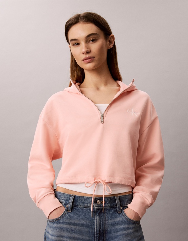 Calvin Klein Jeans - Monologo Terry Cropped Hoodie