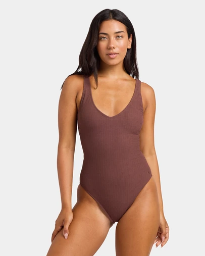 Roxy - Womens Roxy Love V Neck One Piece Swimsuit