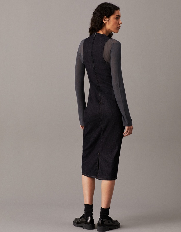 Calvin Klein Jeans - Denim Bodycon Midi Dress