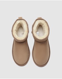 EVERAU - EverAU Ugg Mini Classic Double Faced Sheepskin Upper UGG Boots