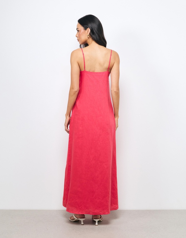 AERE - Mika Placement Flower Maxi Dress