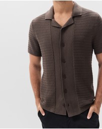 UNISON - Ripple Stitch Button Thru