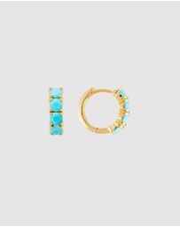 FAIRLEY - Turquoise Midi Hoops