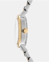 DKNY - Essentials Two-Tone 28mm Green Dial Womens Watch + Gold Bracelet