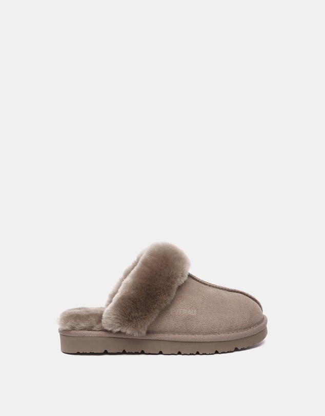 EVERAU - EverAU Ugg Muffin Slipper Suede Cow Suede Upper House Shoes