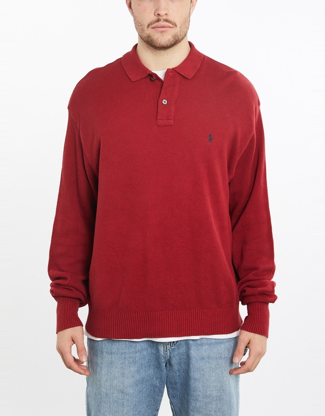 Vintage by The Real Deal - Pre Loved - Vintage 90s Polo Ralph Lauren Collared Knit Sweater