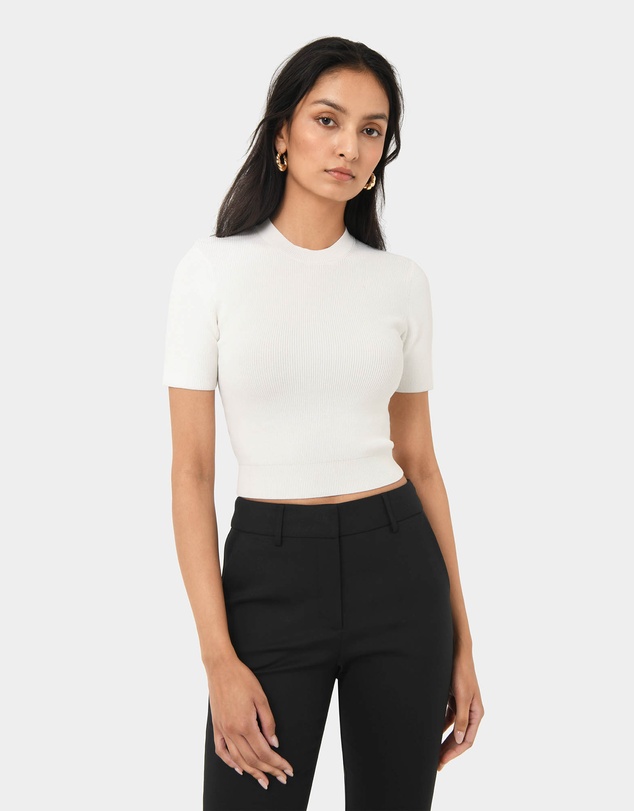 Forcast - Murphy Crop Knit Top