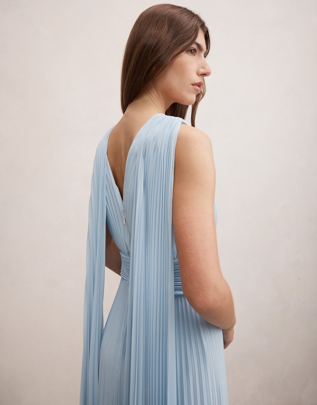 Forever New - Leia Pleated Cape Maxi Dress