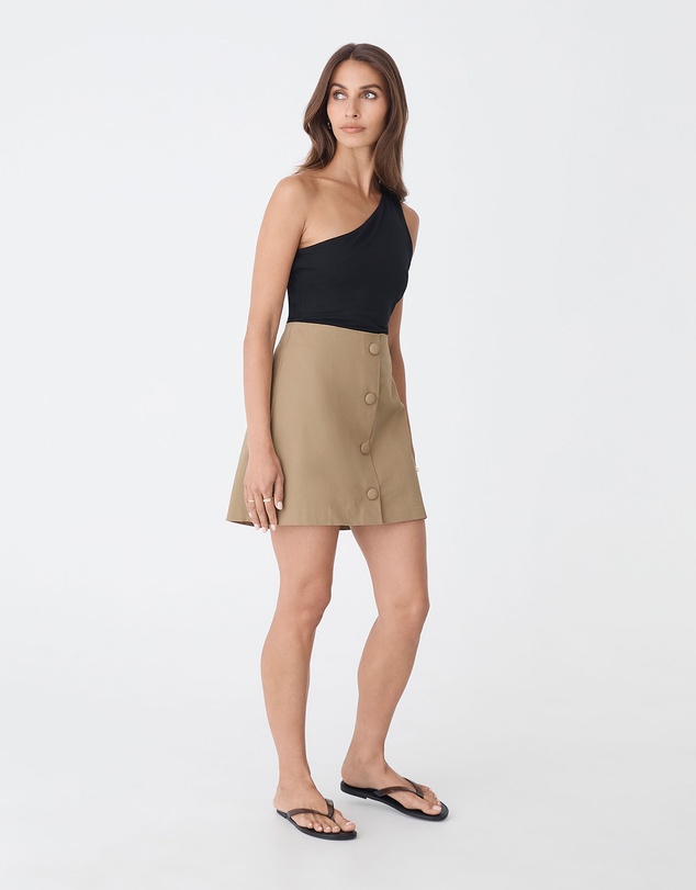 Forcast - Winnie A-line Button Skirt