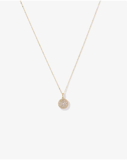 Michael Hill - 0.25 Carat TW Diamond Round Cluster Pendant with Halo in 10kt Yellow Gold