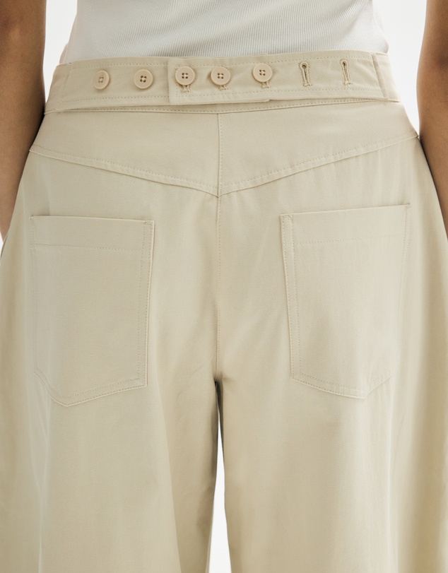 Minima Esenciales - Nolwen Cotton Twill Barrel Pants