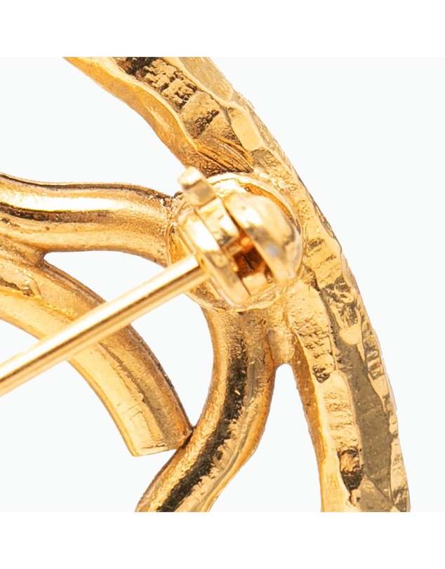 Pre-Loved by Azura Reborn - Pre-Loved CC Gold Plated Round Brooch